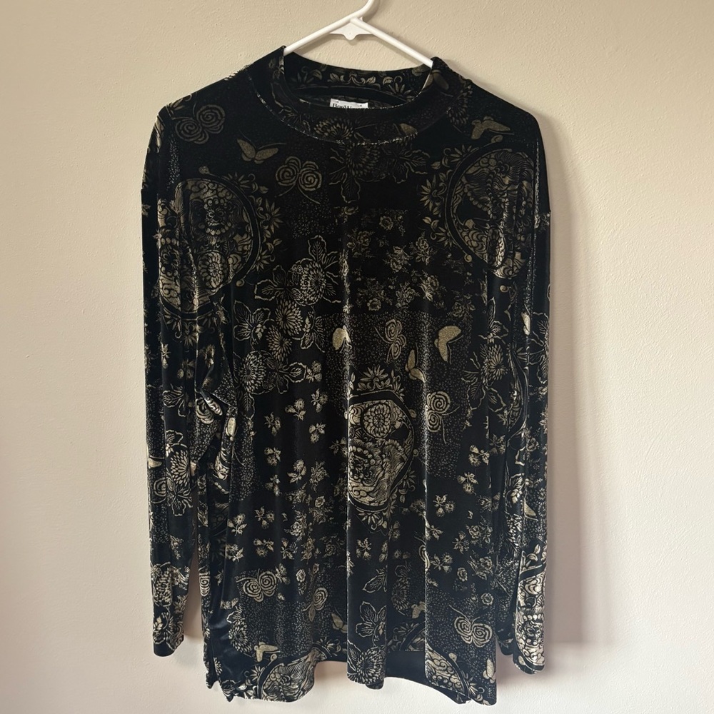 BonWorth Velour Long Sleeve Shirt Large